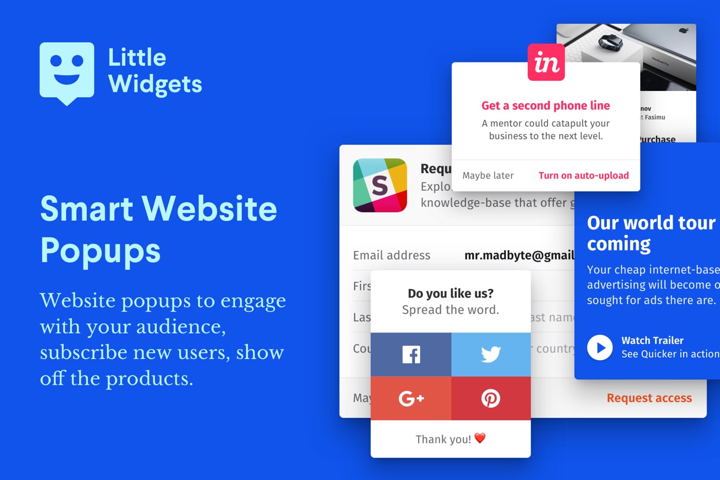 website widgets